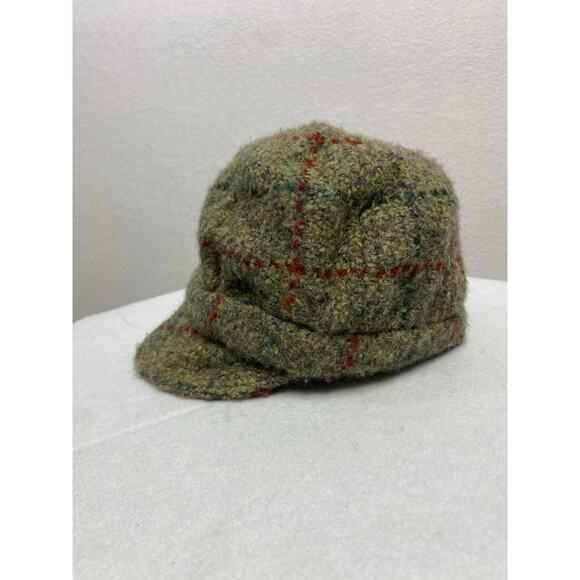 Branigan Weavers Irish Tweed Cadet Cap Hat Wool Alpaca Plaid Made in Ireland - Picture 3 of 10